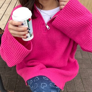 ライトサイズデザインニットセーター_LN01118