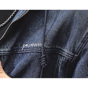 Denim zip hoodie jacket 1327