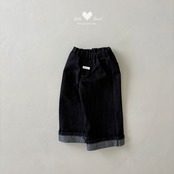 【取寄】LALALAND （Kids）ロールアッㇷ゚デニムパンツ｜秋服｜韓国子供服｜ 26/SM