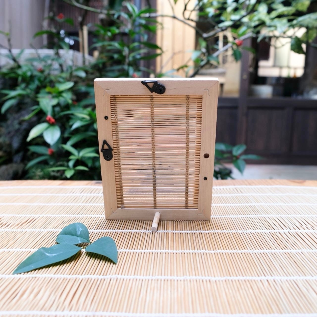 【インテリアART】すだれアートパネル 富士日の出  立掛け 壁掛け インテリアパネル