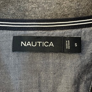 【NAUTICA】ハーフジップ スウェット プルオーバー  刺繍ロゴ ワンポイント アメリカ古着