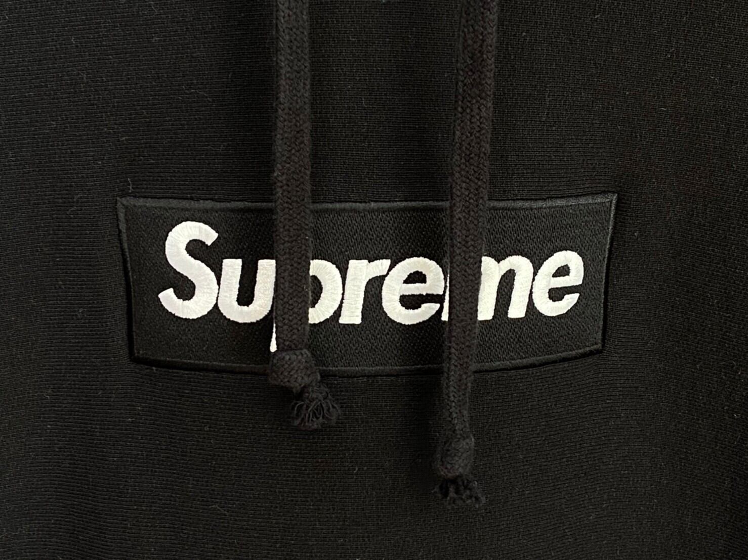 Supreme Box Logo Hooded Sweatshirt Blackパーカー