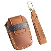 【LEXLEY 新型キーケース 登場】 トヨタ 新型プリウス 60系 専用 本革 キーケース レザー キーカバー キーホルダー スマートキーケース PRIUSロゴ付キズ防止 カスタムキーケース（ブラウン）