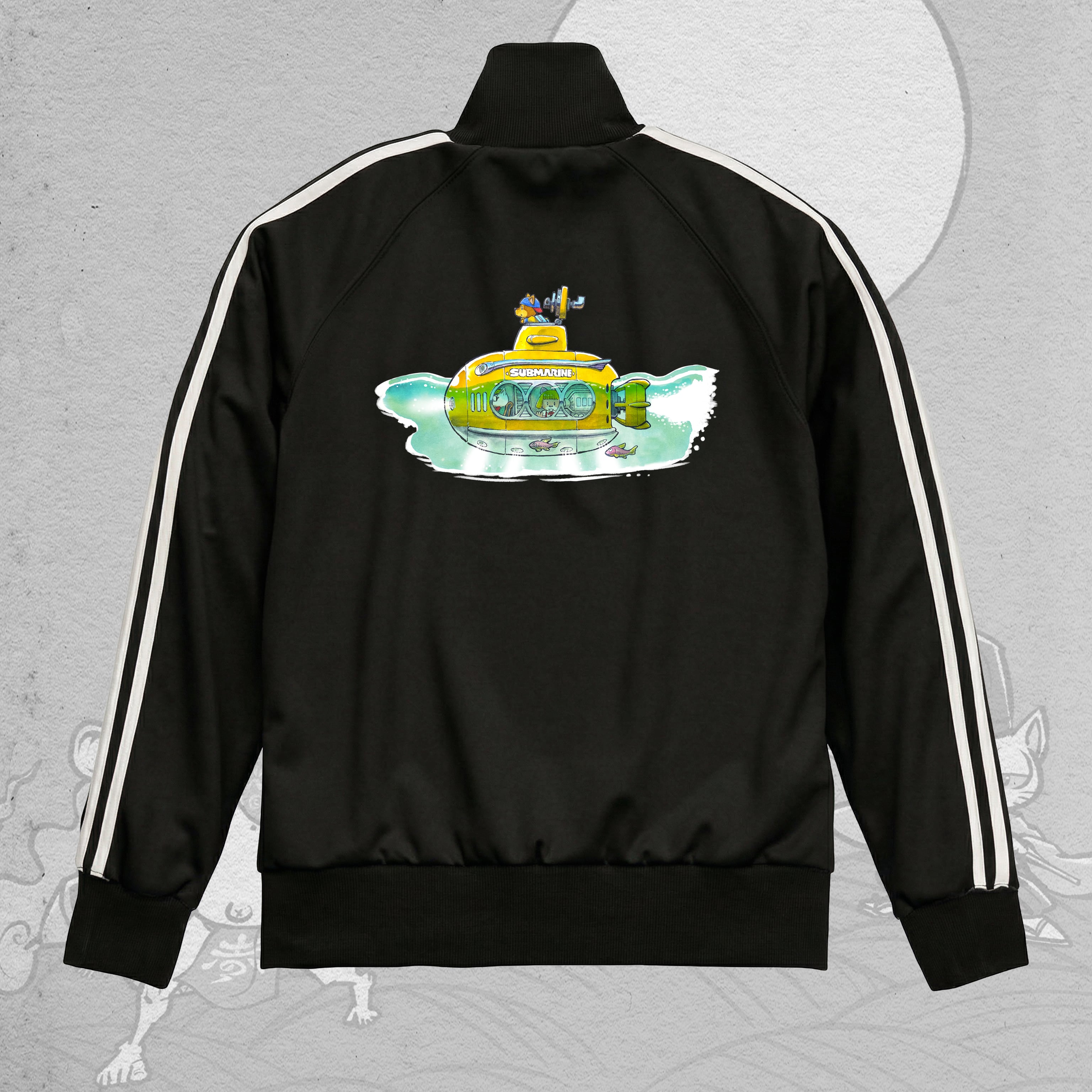 OD ] アカハナ_潜水艦_ジャージ_ブラック | みくすち屋