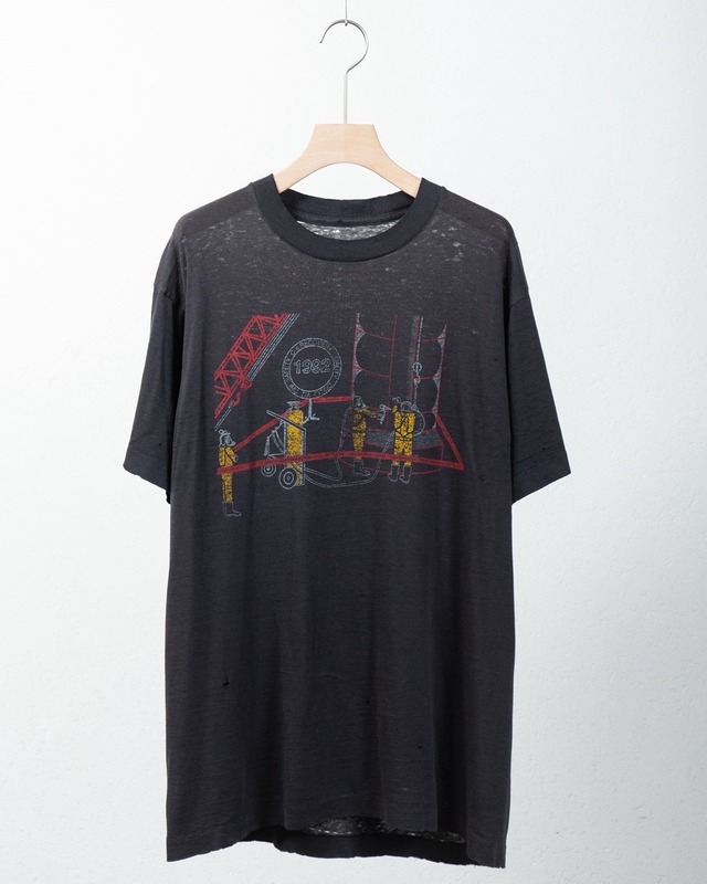 good fade printed T-shirt / single stitch