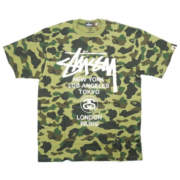 Size【L】 A BATHING APE ア ベイシング エイプ ×STUSSY ステューシー 