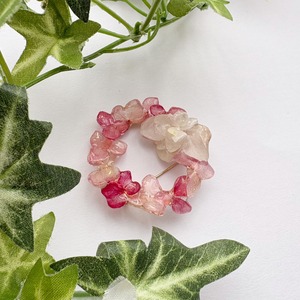 本物の紫陽花ブローチ