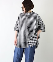 SO/タイプライター バックギャザーブラウス