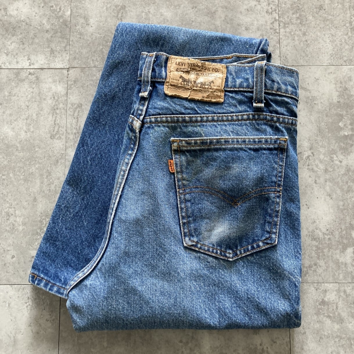 W33 L36】80's US.Levis 517 リーバイス ヴァルドスタ工場(575) ボタン