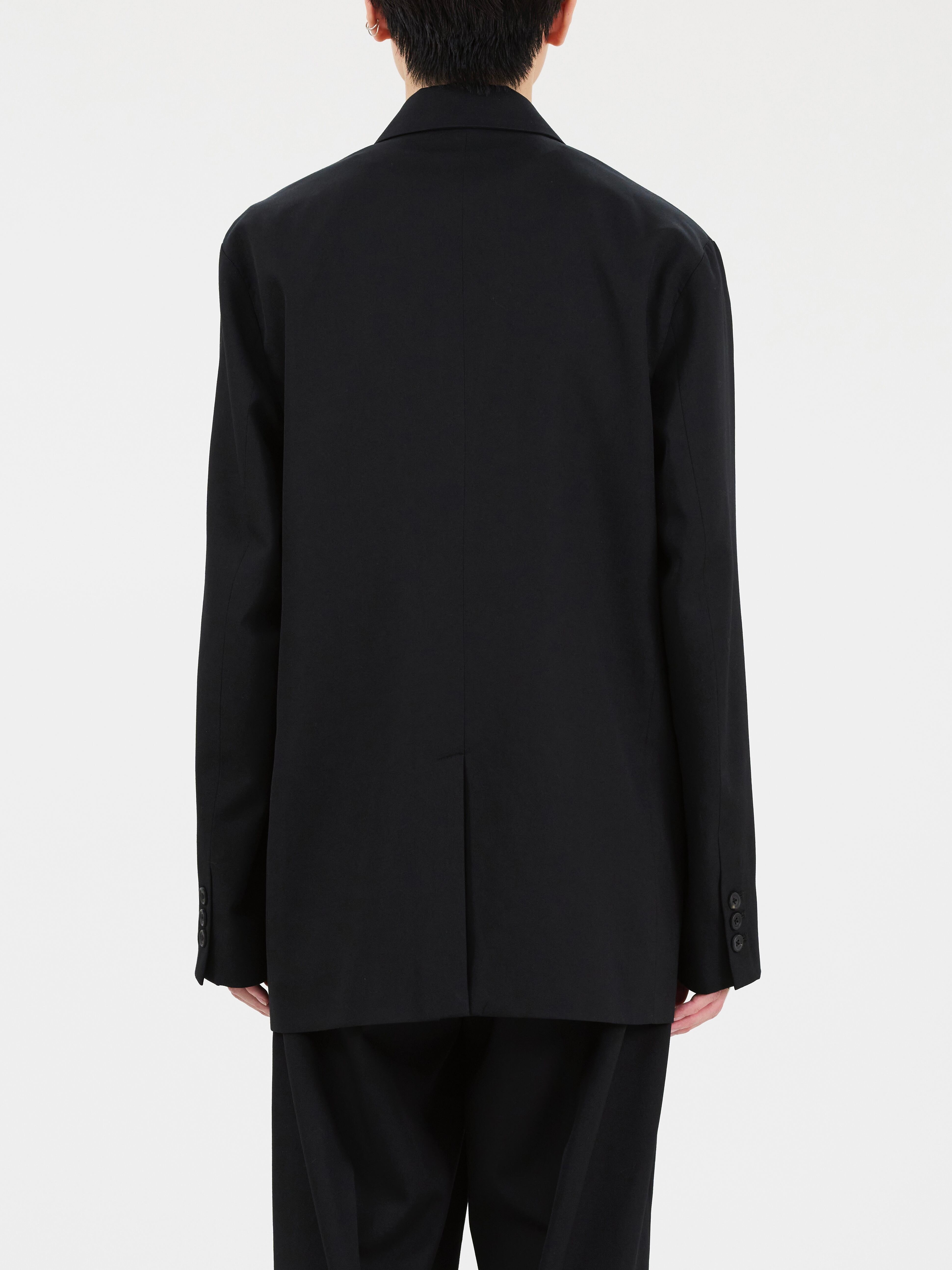 DOUBLE BREASTED WOOL GABARDINE JACKET | lapiis