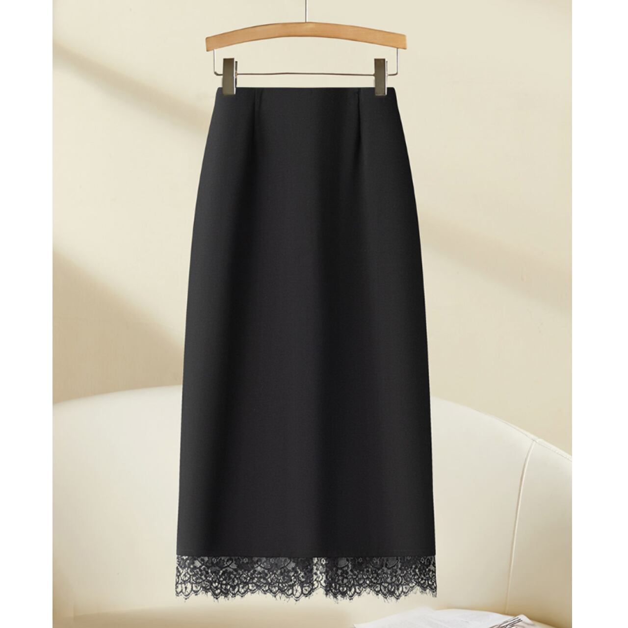 裾レース タイトスカート 00072