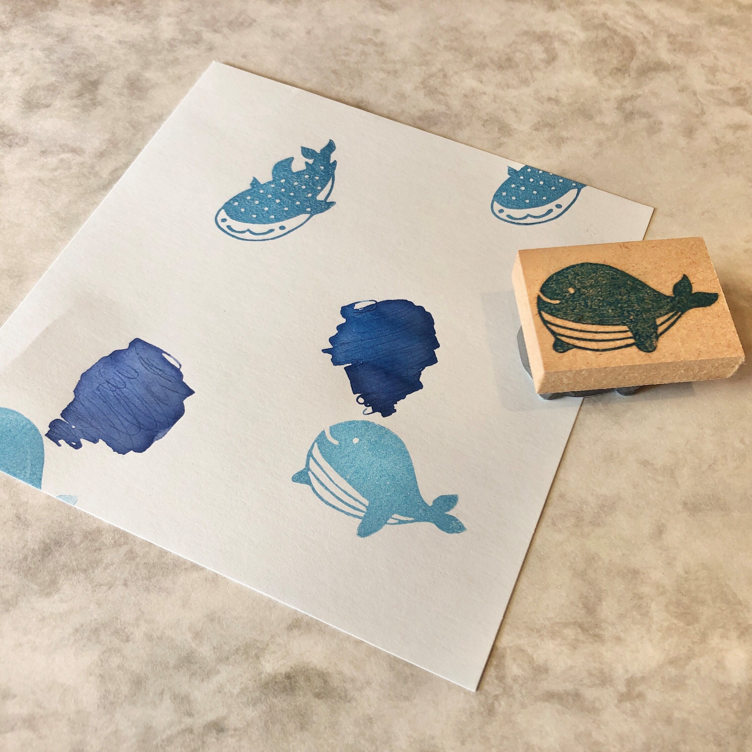 消しゴムはんこ くじら | ペンネジューク