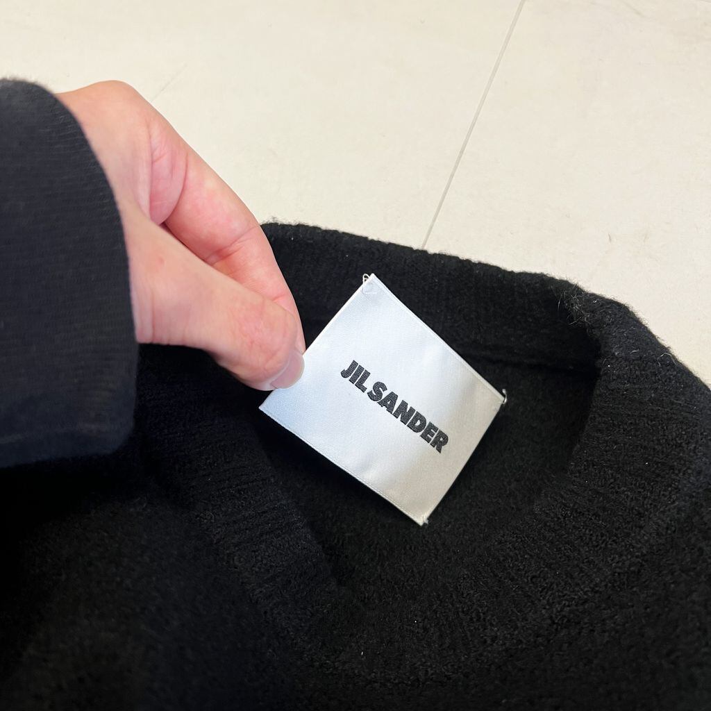 JIL SANDER ジルサンダー 20AW Side Slit Wool Crewneck Sweater