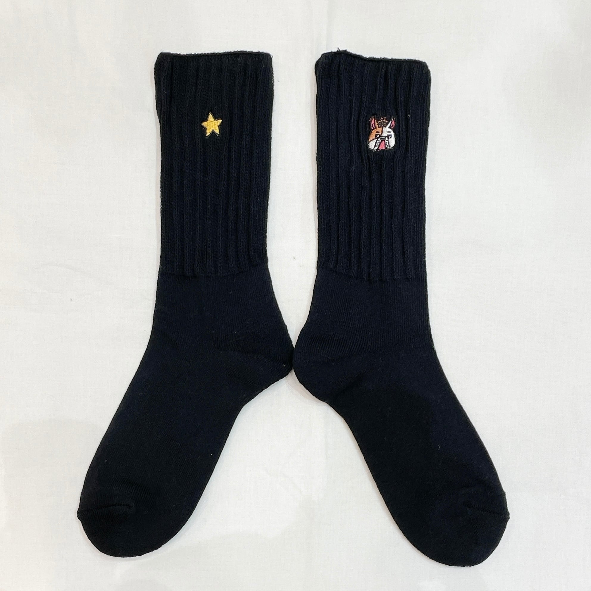 LOFT×谷口智則 コラボ靴下 / ブルドッグたんていときえたほし【レター