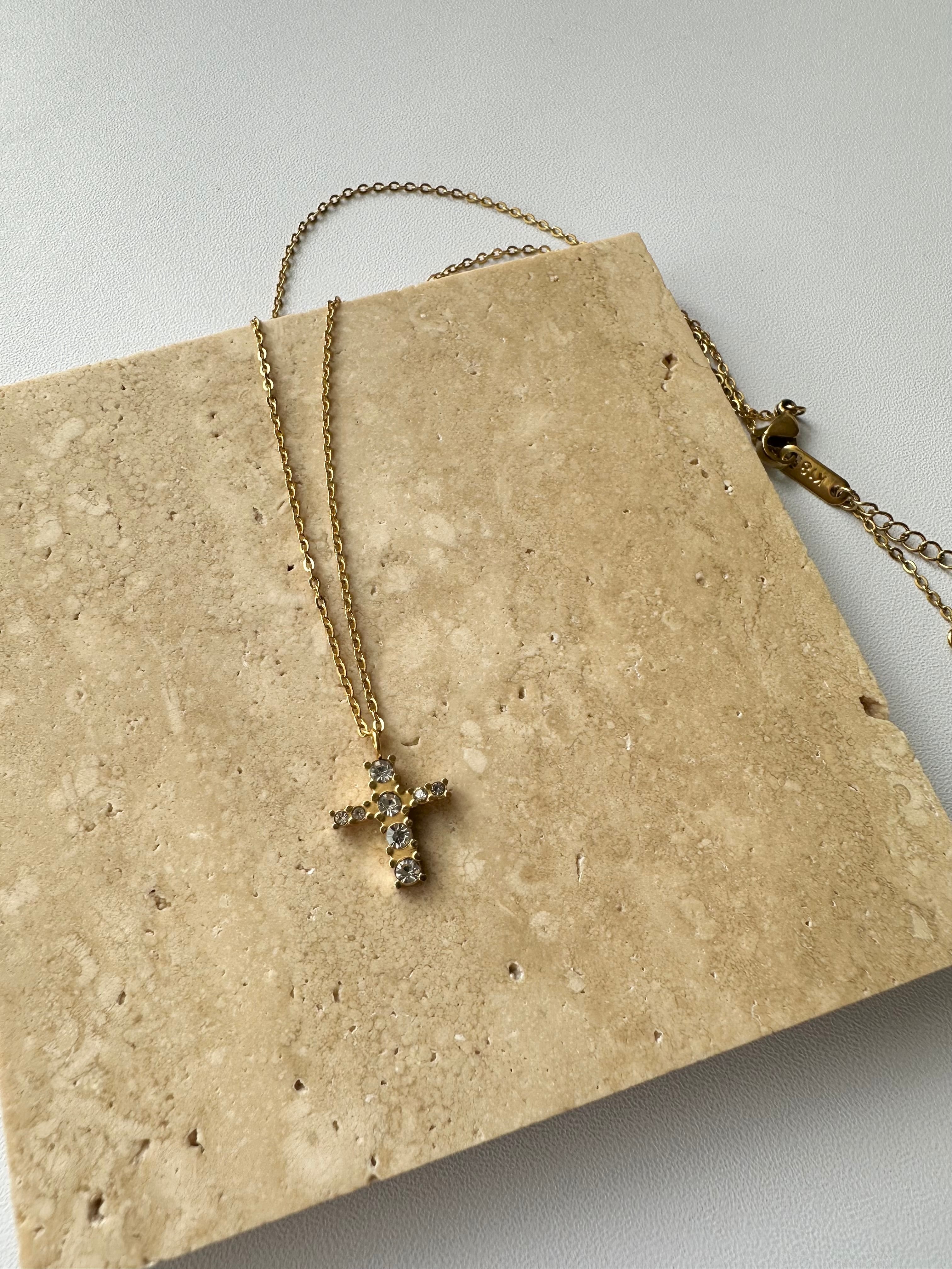 DIRT　ネックレス SS キラキラクロスネックレス | none