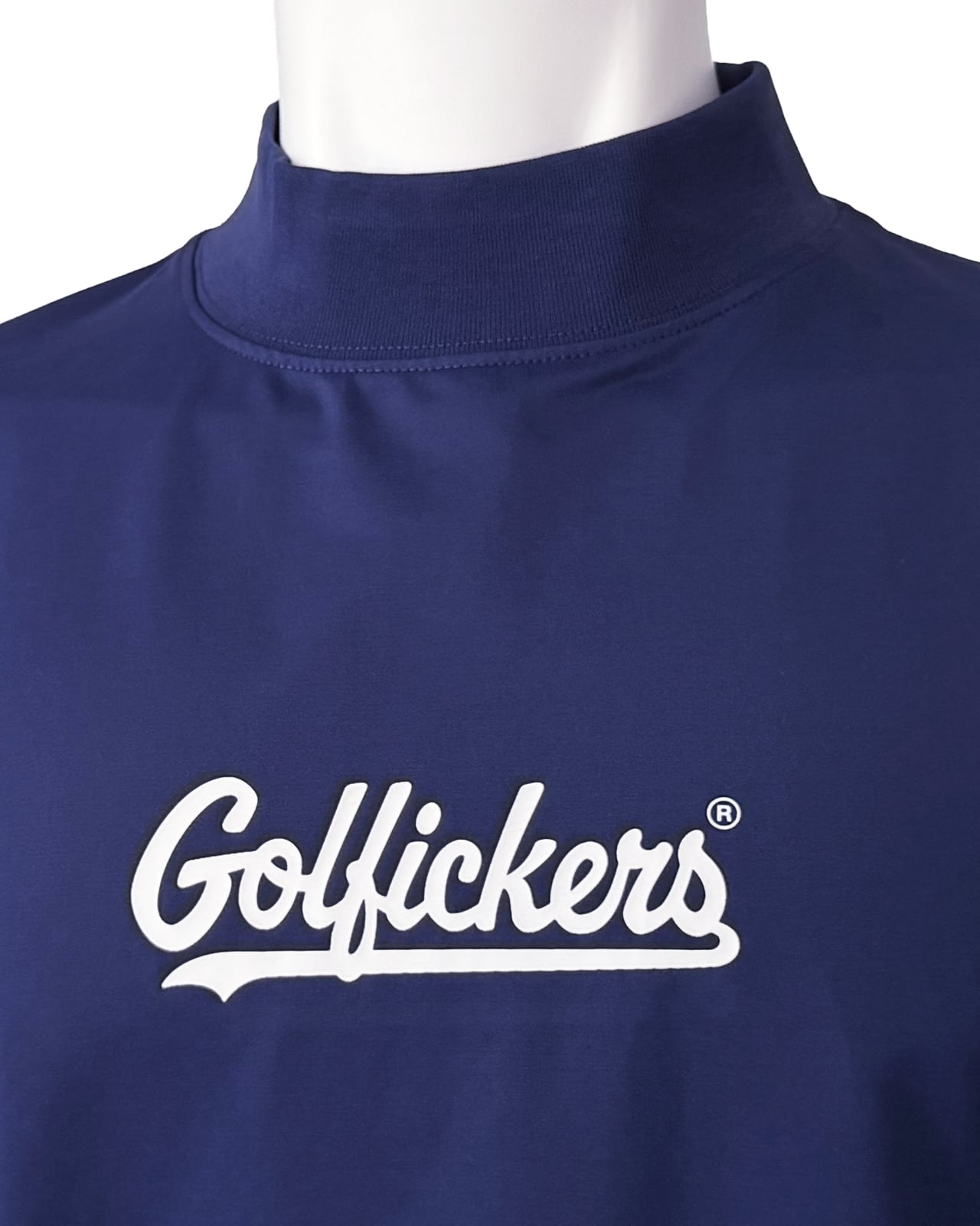 HOLE 690] ひんやりモックネック -Navy- | Golfickers