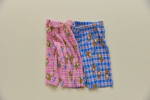 [Orangemom] Bear check pleat pants (13/15) / [오렌지맘] 곰체크주름바지 (13/15)