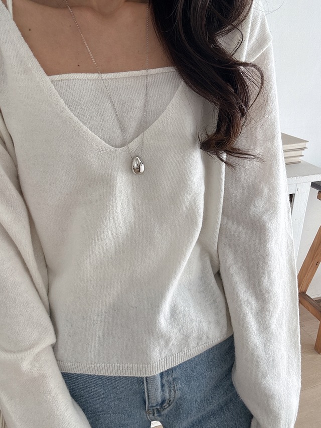 (即納) Fil. / Oval silver pendant