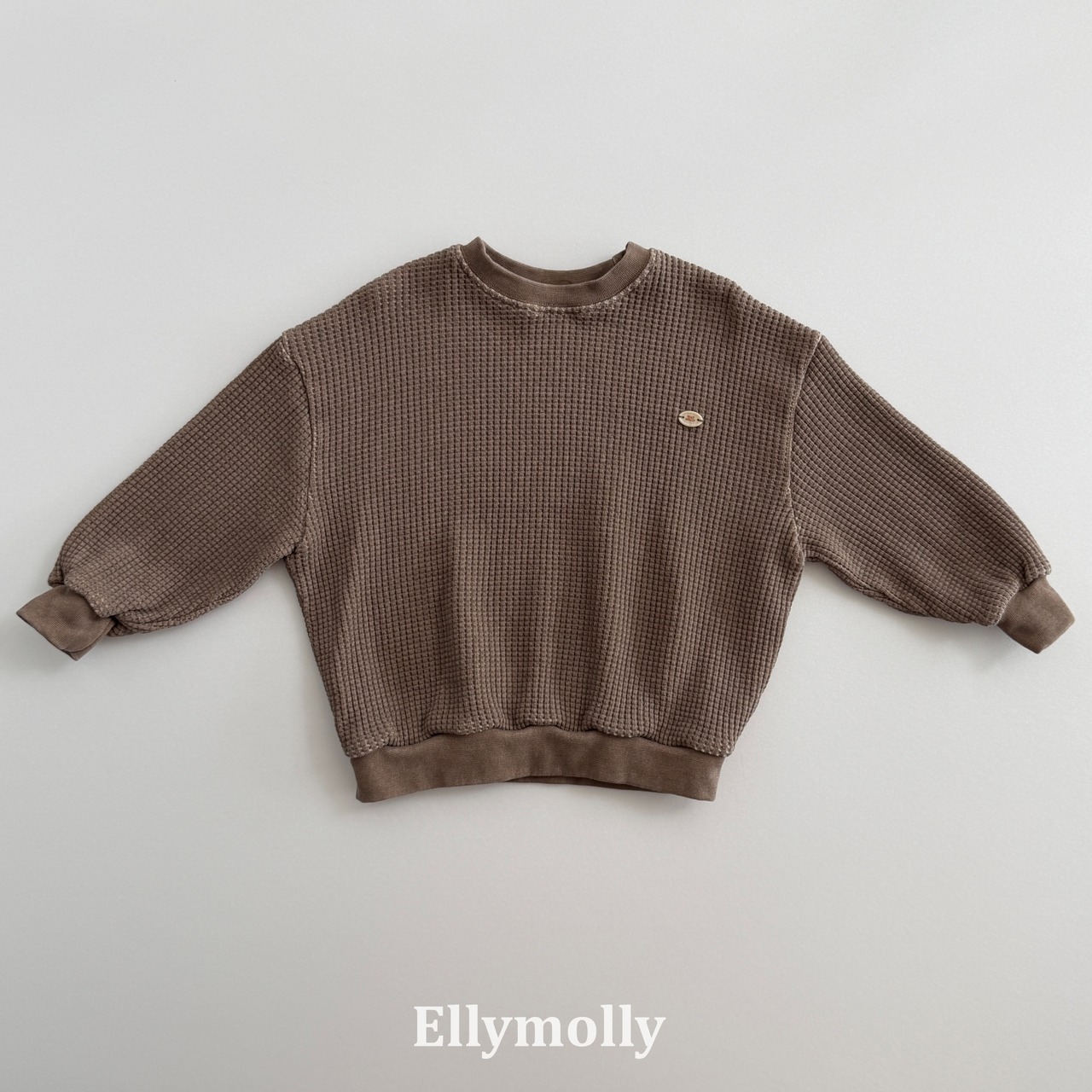 韓国子供服 / 26Autumn / ELLY MOLLY / キングワッフルスウェットＴシャツ / 秋服 *5~19*
