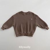 韓国子供服 / 26Autumn / ELLY MOLLY / キングワッフルスウェットＴシャツ / 秋服 *5~19*