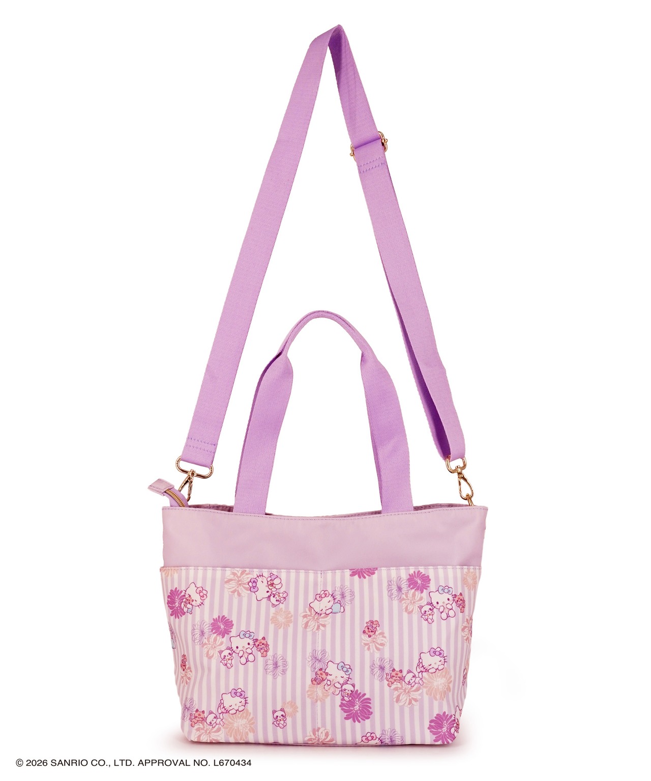 PAUL&JOE ACCESSOIRES × HELLO KITTY : 2WAY TOTE BAG PJKT-B005