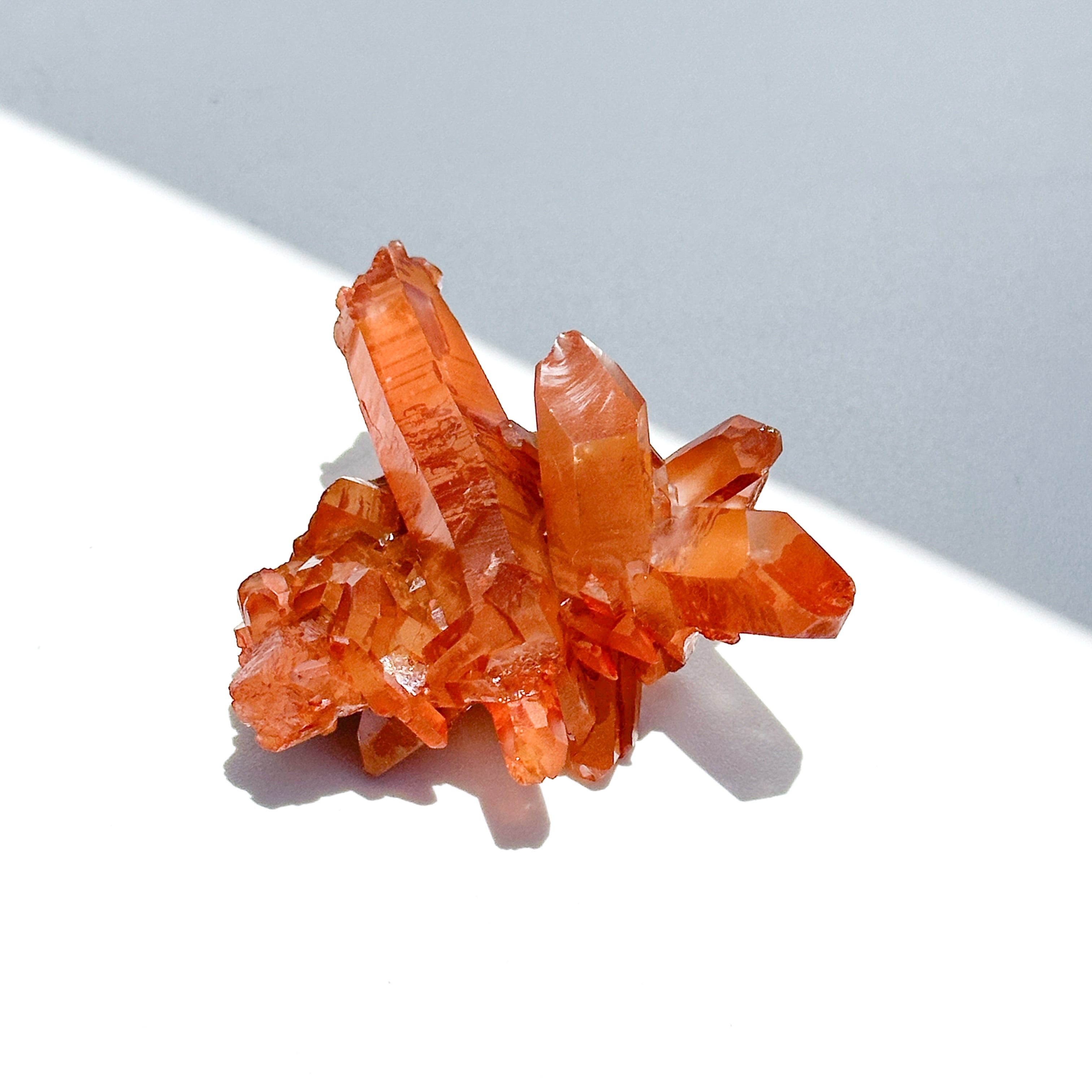 ミナスジェライス産タンジェリンクォーツ クラスター44◇ Tangerine Quartz ◇ 天然石・鉱物・パワーストーン・インテリア