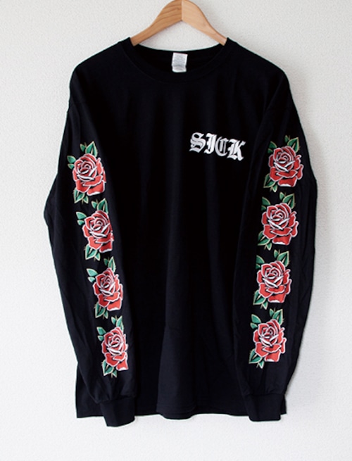 【STAY SICK CLOTHING】Roses Long Sleeve (Black)