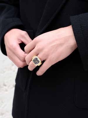 【HIDAKA】FACET RING WATCH
