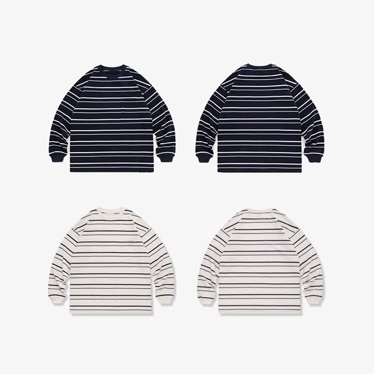 ★CUSTOM WOVEN STRIPE WASH RETRO T　　　A0787