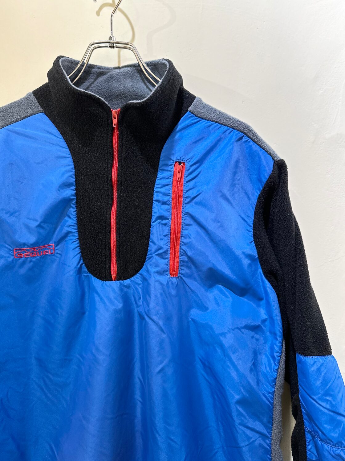 90s【SEQUEL】Half zip Fleece Jacket 