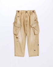 ANACHRONORM / REMAKED HERRINGBONE COMBAT CARGO TROUSERS
