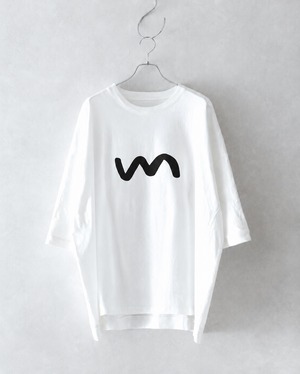 my beautiful landlet USA COTTON EMBROIDERY BIG T-SHIRT OFF WHITE