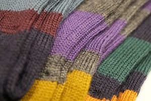 【Pantherella】 Fairford (598101) / Navy / Boader Wool Socks