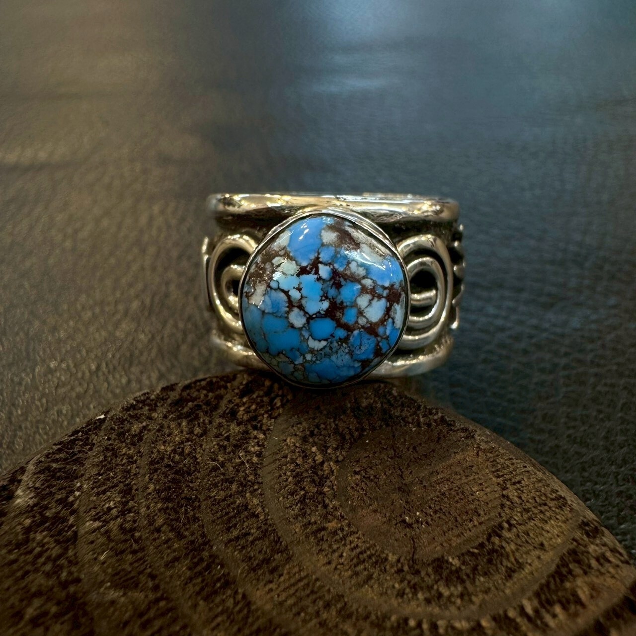 アレックスサンチェス(AlexSanchez) ペトログリフゴールデンヒルターコイズリング 14号 - 2