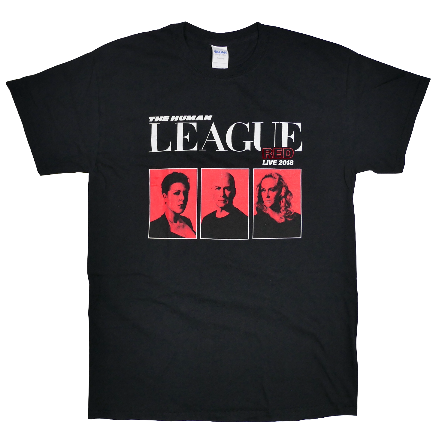 USED【M】THE HUMAN LEAGUE RED LIVE 2018 Tee / GILDAN