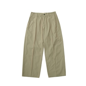 CHAMBRAY RIP BAGGY PT / シャンブレーリップストップバギーパンツ (BEIGE)