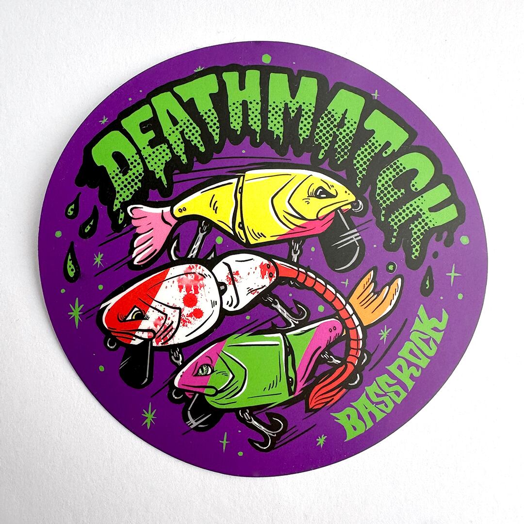 ニヒル実寸ステッカー (1枚)【BASS ROCK】 | BASS ROCK (バスロック)