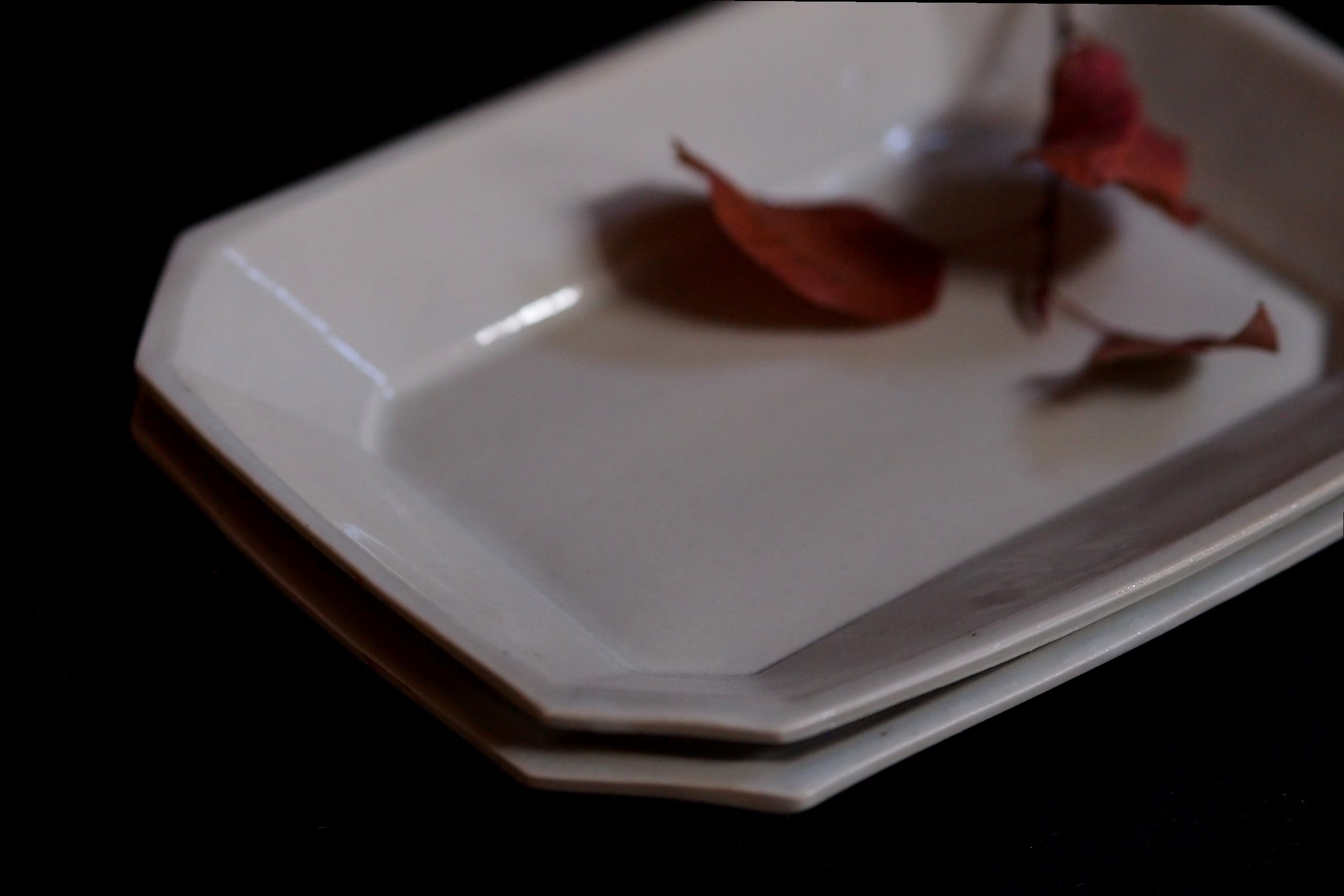 角田淳❁︎隅切り皿 大 2枚セット