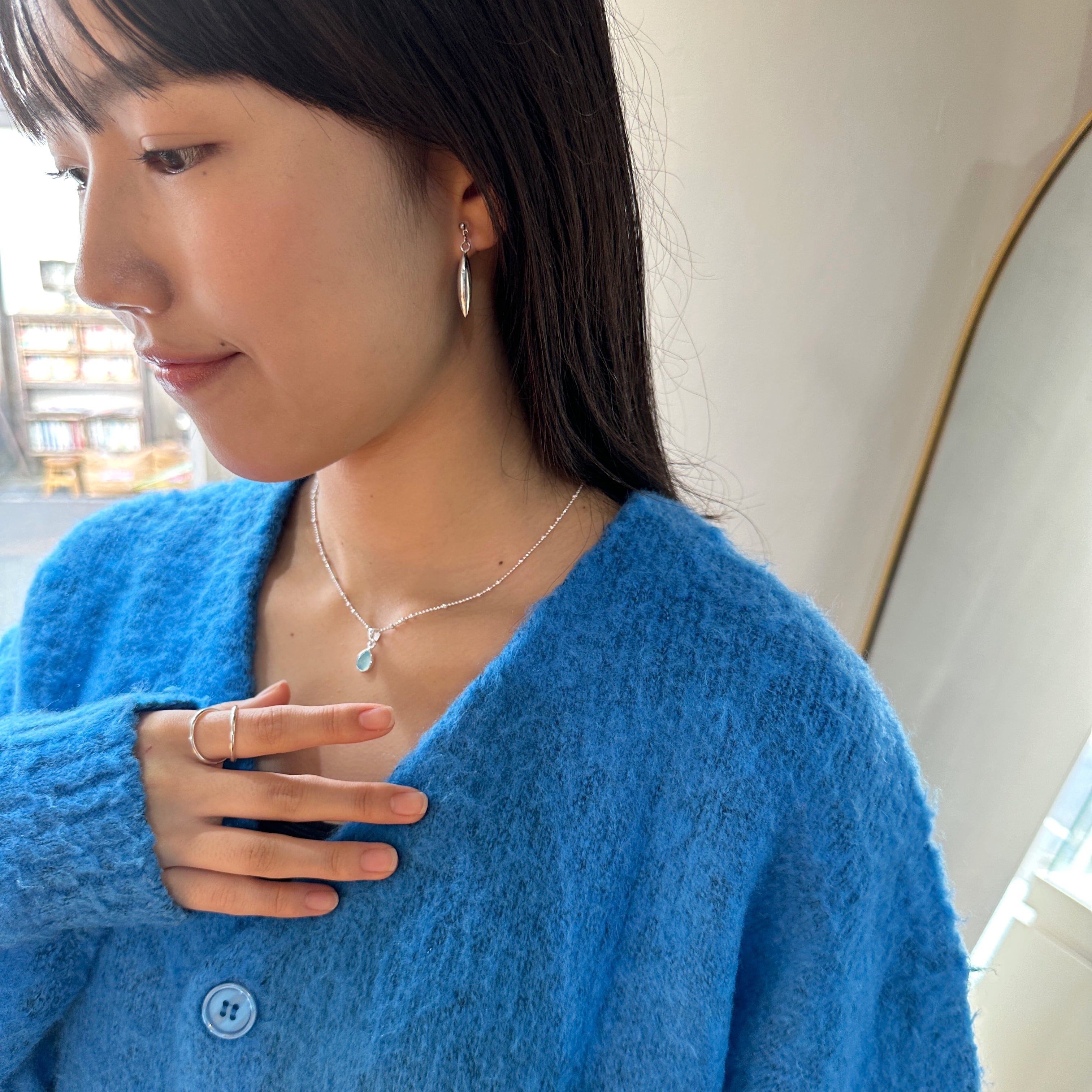 アクア カルセドニー プチ ドロップ ネックレス ◇◇ | 【公式通販