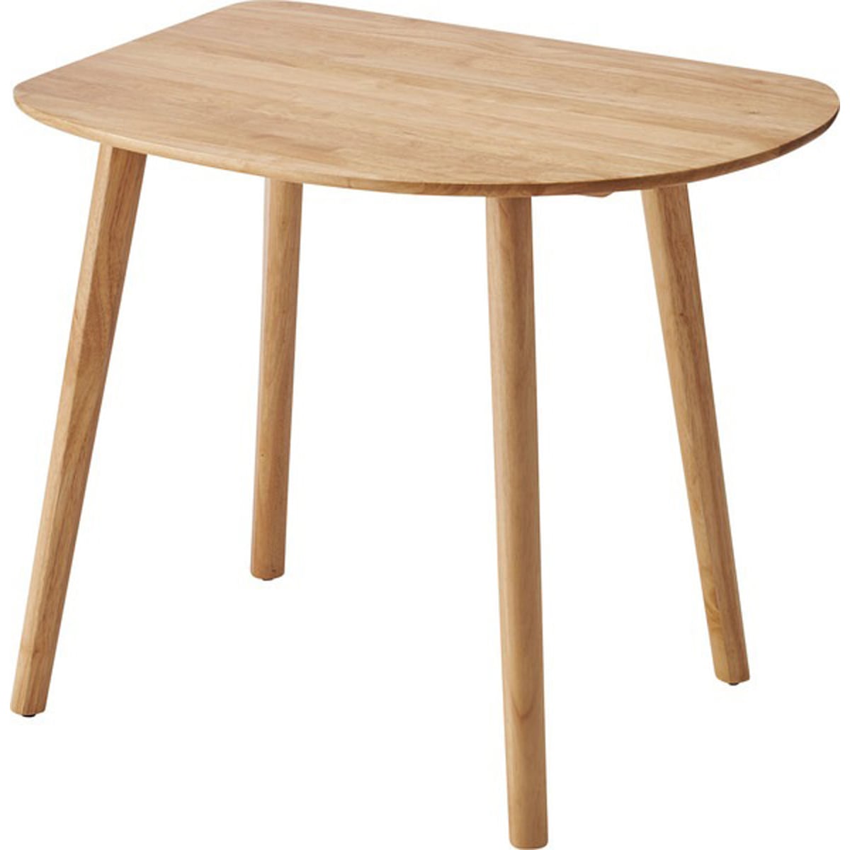 ダイニングテーブル HOW-001NA コンパクト 壁寄せ 壁付け 省スペース 角丸 シンプル 北欧 木製 天然木 韓国インテリア ナチュラル おしゃれ リビング 一人暮らし