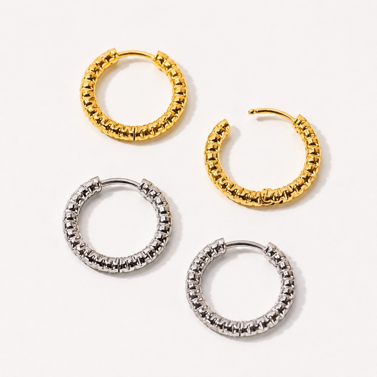 【エコー F09】 フープピアス