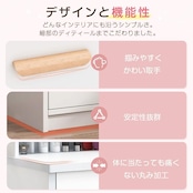 Tiktop 【1000円クーポン付き】 ドレッサー コンパクト おしゃれ テーブル 3色LED ミラー たっぷり収納 化粧台 デスク 【d002】