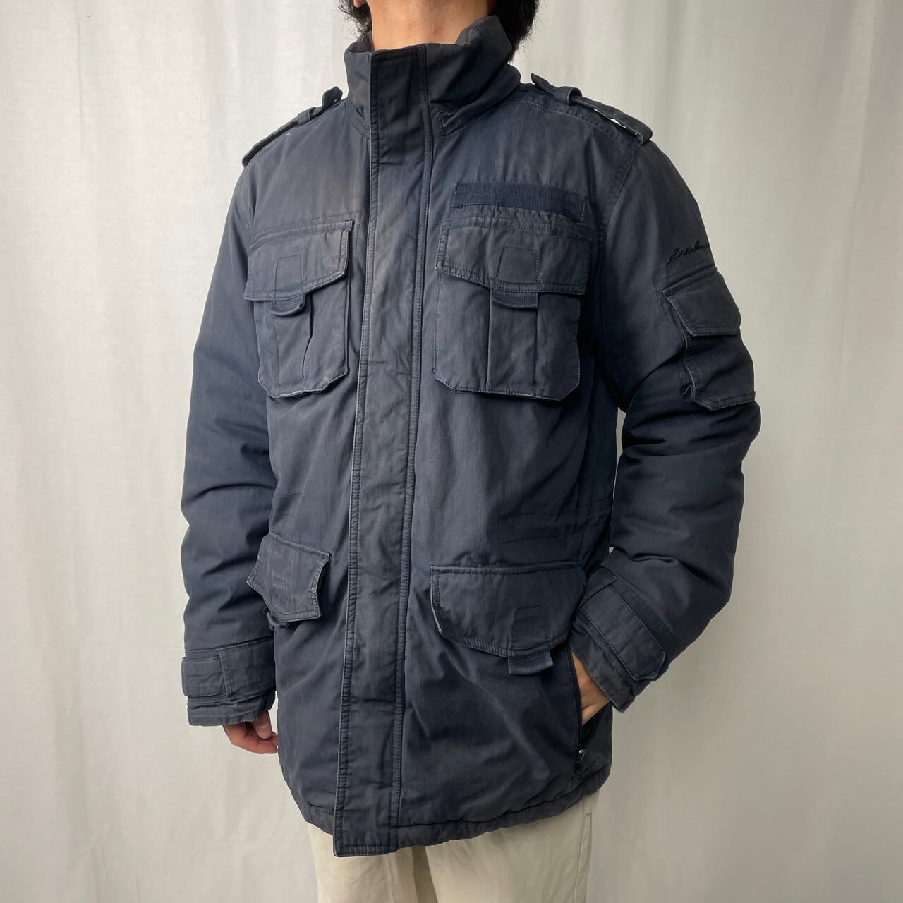 Eddie Bauer エディーバウアー グースダウンジャケット サンフェード M