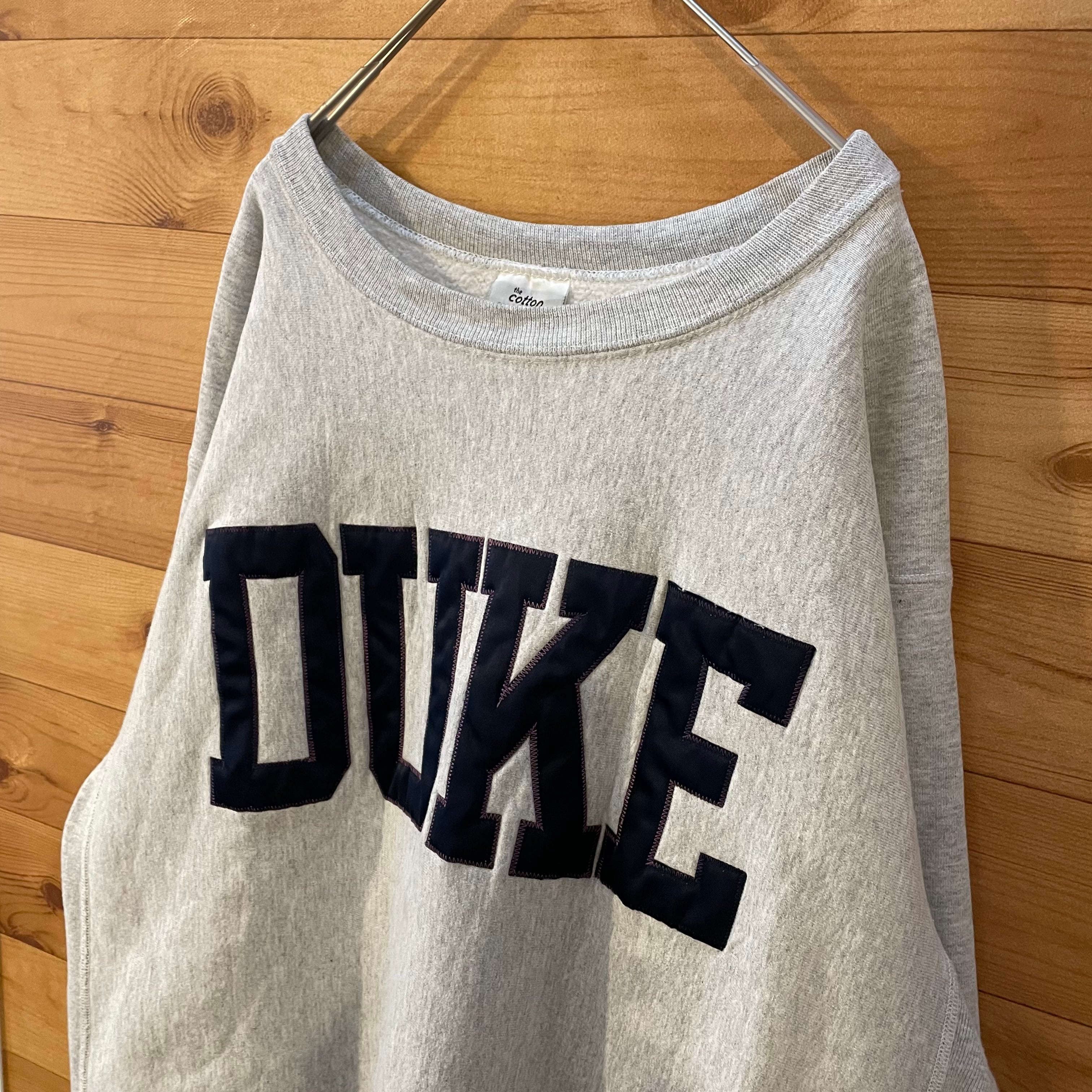 THE COTTON EXCHANGE】カレッジ 刺繍ロゴ デューク大学 スウェット
