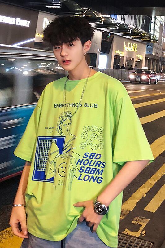 全2色 Tシャツ カットソー プリント カジュアル おしゃれ