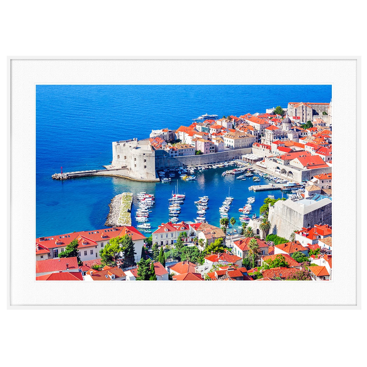 クロアチア写真 ドゥブロブニク インテリアアートポスター額装 AS4710