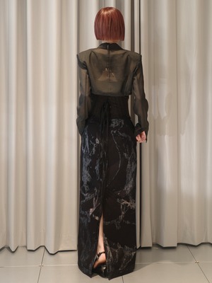 【26SS】MUKCYEN ムッシャン / スカート /denim fascia mapping skirt