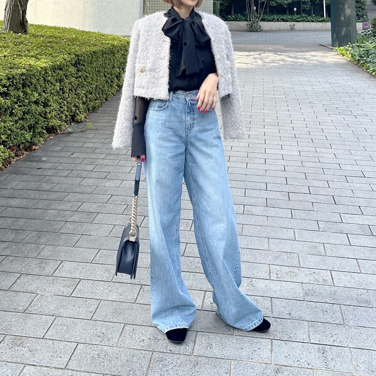 シースルードットボウタイブラウス Emiil | Cygne 