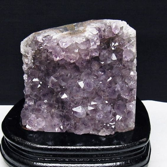 1.1Kg アメジスト クラスター ウルグアイ産 アメジスト 原石 amethyst 台座付属 花型 一点物 182-7109