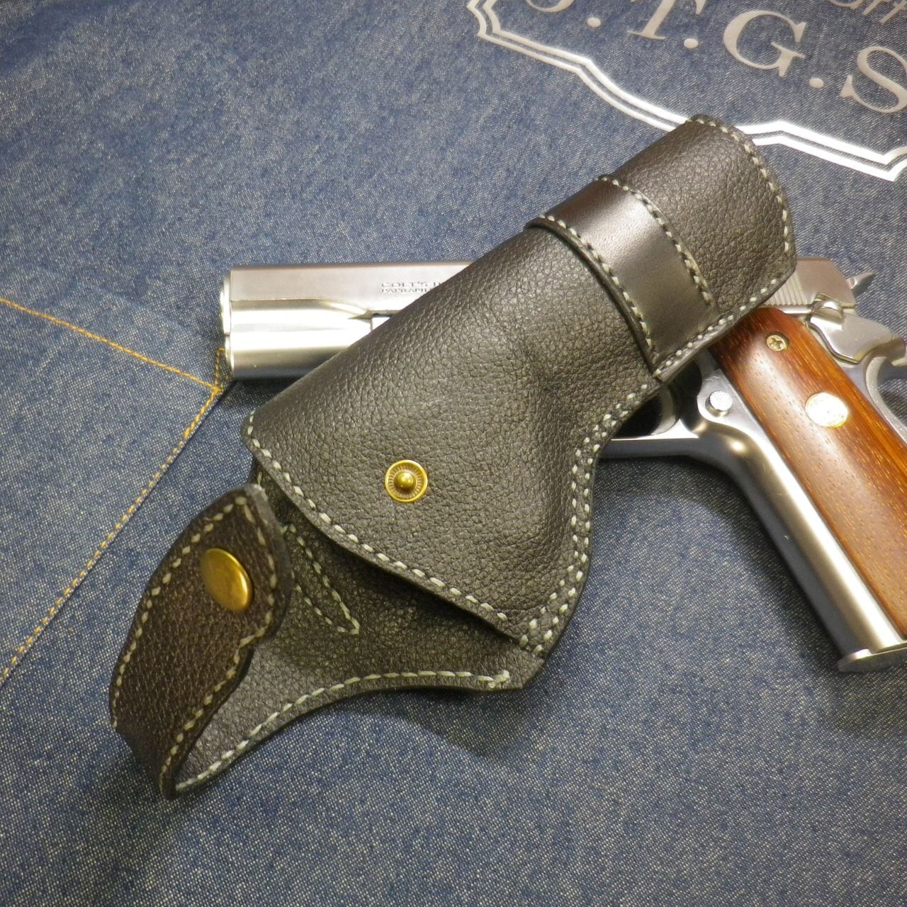 本革製M1911用ヒップホルスター | JTGS（ガンホルスターの専門店）